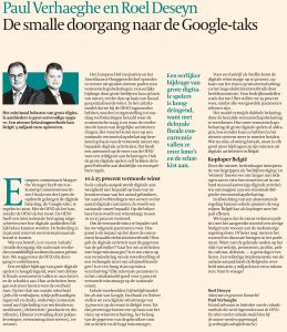 Lees hieronder het volledige artikel (Bron: De Tijd 2 november 2019)